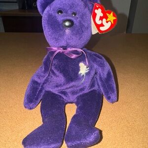 1ST EDITION PRINCESS DIANA TY BEANI BEAR NO SPACE MINT CONDITION 🔥